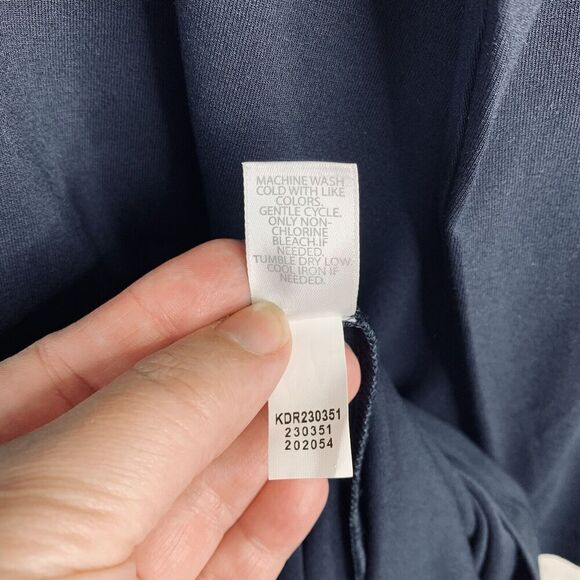 J Jill Navy V Neck Long Sleeve T-Shirt Shift Dress Womens Size XL NWT $99 - Picture 9 of 9